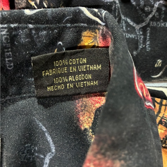 RedHead Men's Black and Orange Car Print Shirt - 4X - Picture 5 of 11